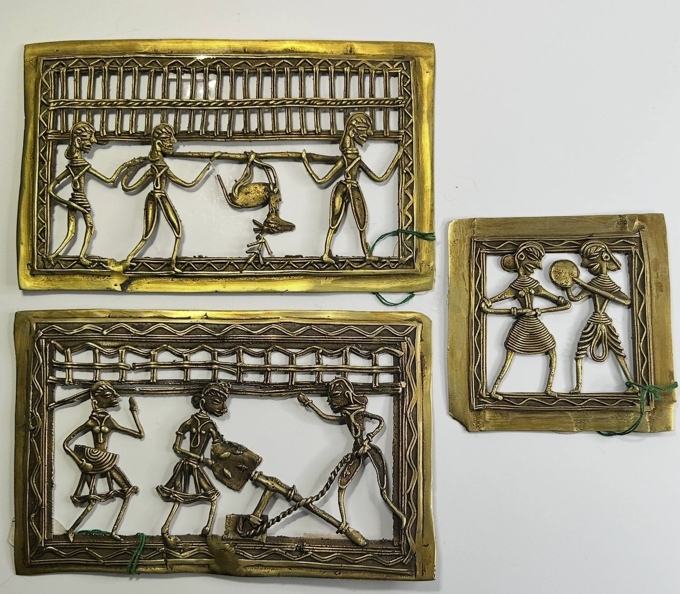 Барельефы бронза, Dhokra (Дхокра, Докра) tribal. Индия